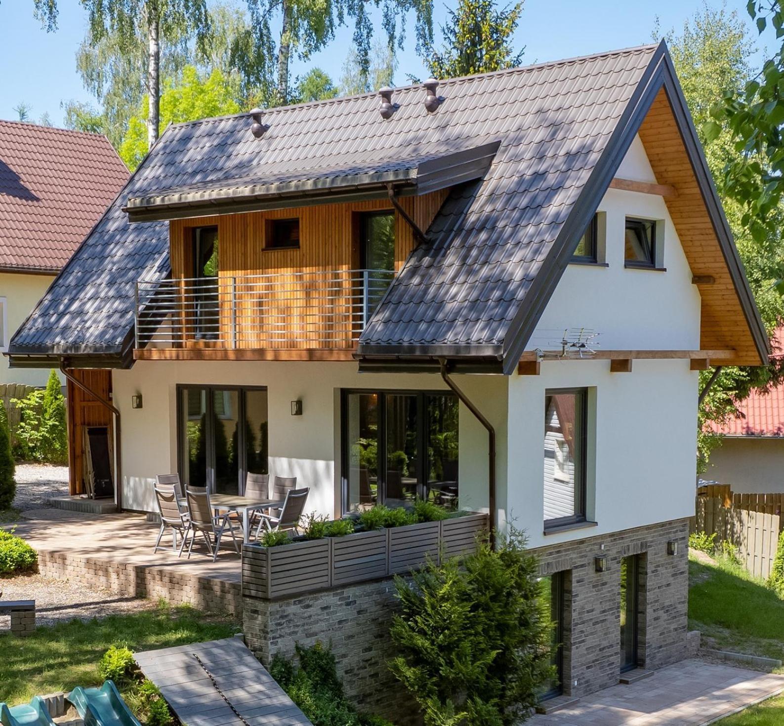 Mazursko - Komfortowe Domy 8 Osobowe Nad Jeziorem, Balia Lub Sauna Кретовины Экстерьер фото