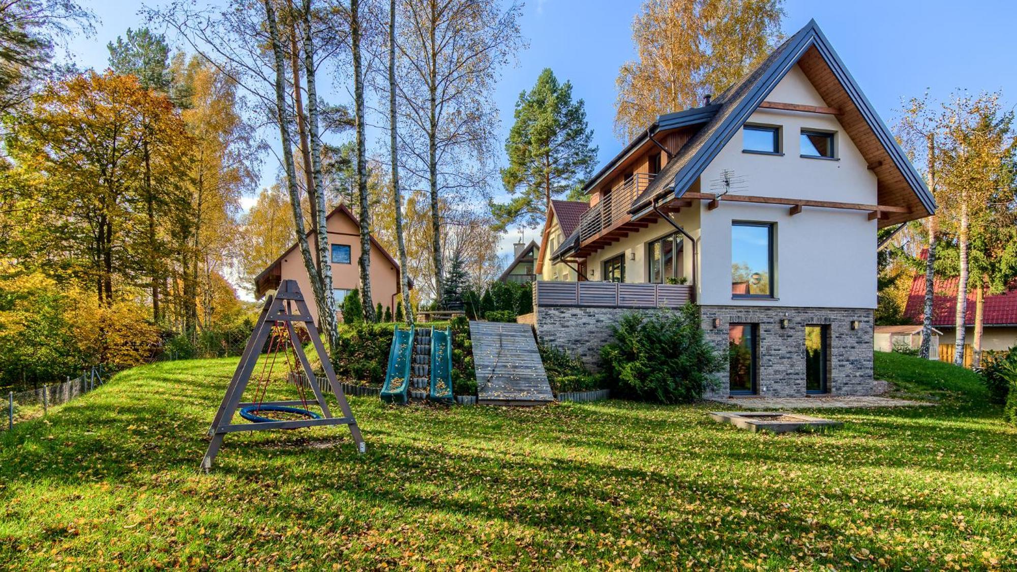 Mazursko - Komfortowe Domy 8 Osobowe Nad Jeziorem, Balia Lub Sauna Кретовины Экстерьер фото