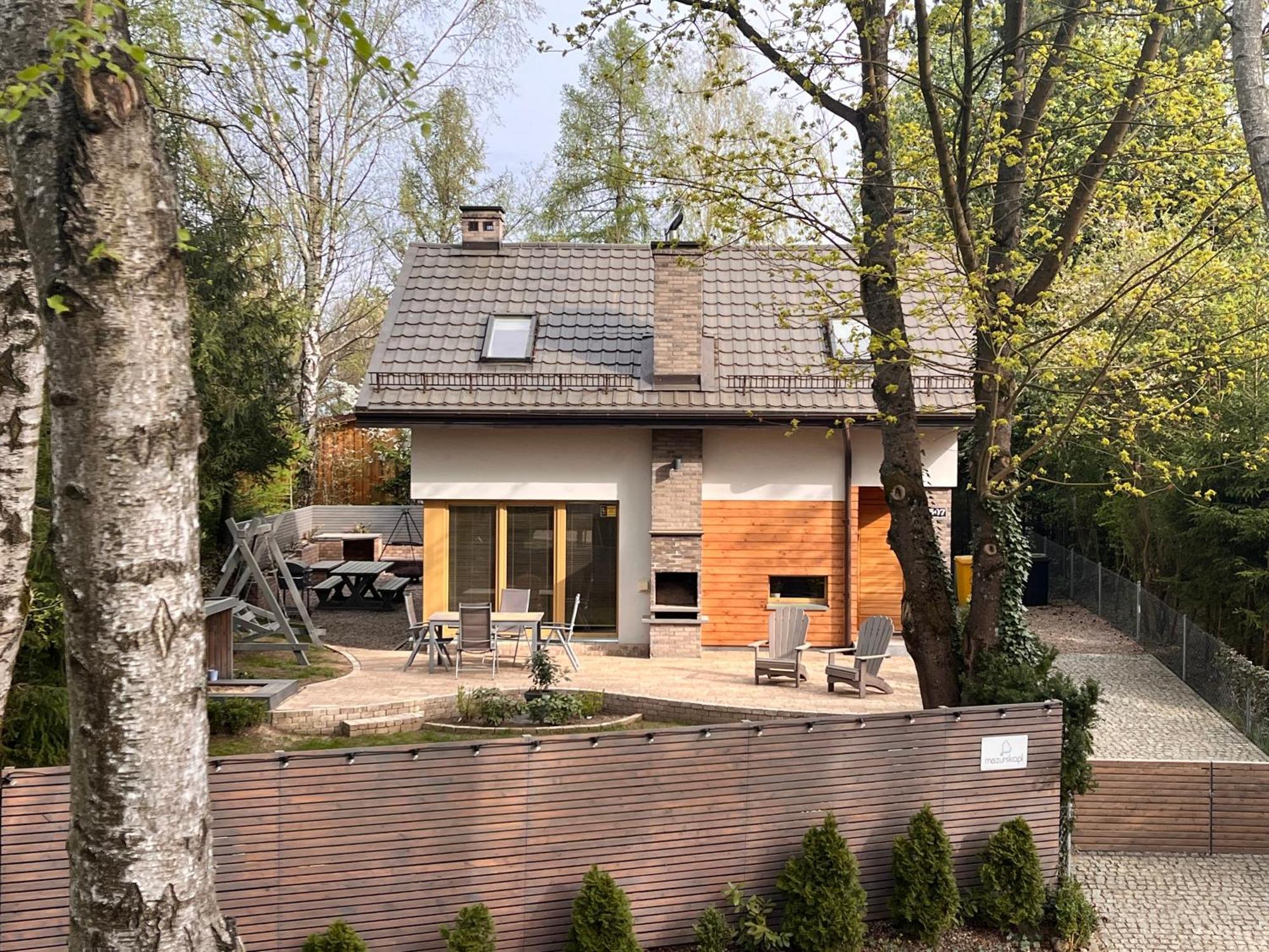 Mazursko - Komfortowe Domy 8 Osobowe Nad Jeziorem, Balia Lub Sauna Кретовины Экстерьер фото